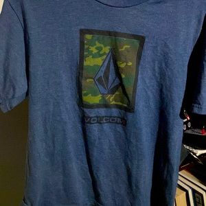 Volcom t shirt blue camo